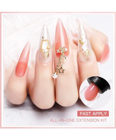 Poly Gel Nail Kit - Crystal Clear Builder Gel for Nail Extensions | DIY Nail Art Set for Beginners - Buy Online on GoSupps.com