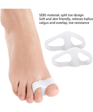 Bunion Corrector Hallux Valgus Corrector - Soft Elastic Toe Separator for Foot, Reusable Toe Hallux Valgus Corrector (L) - Buy Online on GoSupps.com