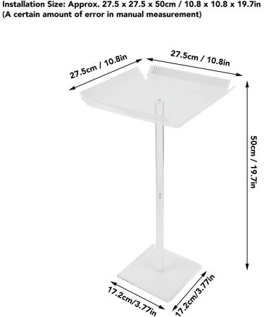 BEIJIALY Acrylic Hair Extension Stand Transparent Braiding Rack Hair Extension Separator Holder Professional Wigs Display Rack Holder for Hair Salon Home - Buy Online on GoSupps.com
