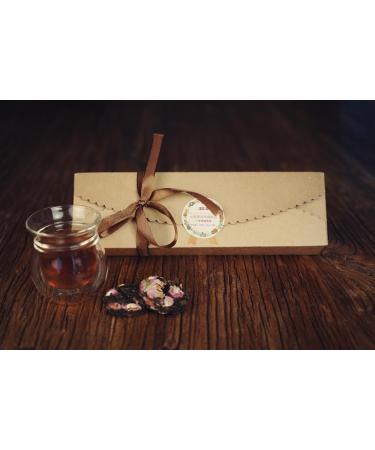 WENXUANSU: Rose flower mini tea cakes total 1 Pound (454 grams) fermented Pu Erh tea box packing - Buy Online on GoSupps.com