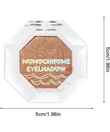Nude Eyeshadow - Single Eyeshadow | Highly Pigmented Glitter Sparkling Naturing-Looking Champagne Eye Eyeshadow Palette Kagrote 103#champagne Gold Fan - Buy Online on GoSupps.com