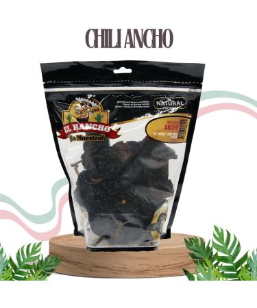 El Rancho Ancho Chili 175g Resealable Bag Dried Ancho Chilies Premium Quality Smoky Flavour Mild Heat. perfect for Tamales Tortilla Soup 100% CHILI MEXICAN - Buy Online on GoSupps.com