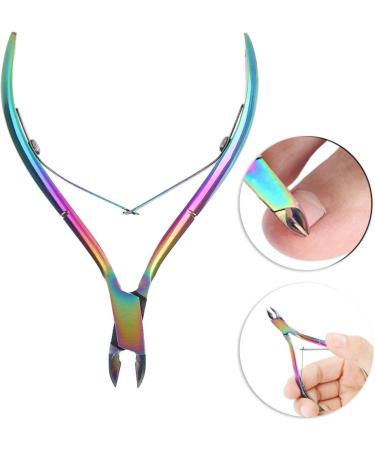 Colorful Nail Clipper Colorful Stainless Steel Titanium Nail Dead Skin Removal Clipper Cuticle Scissors Manicure Pedicure Tool - Buy Online on GoSupps.com