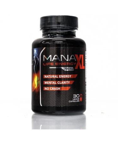 Energy-Natural Energy Supplement Focus Clarity Brain Fog Athletic Performance Fatigue Mood Vegan Caps Non GMO NO Crash!