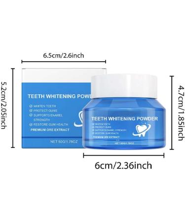 Teeth Whitening Powder Natural Teeth Whitening Powder Teeth Cleaning Powder Mint Teeth Whitening Teeth Beauty Powder Deep Cleans (2) - Buy Online on GoSupps.com