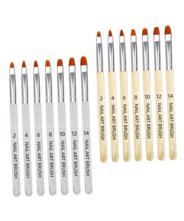 FRCOLOR Set of 14 Nail Polish Decoration Tools Drill Drawing Brush Pen Gel Nail Polish Kit Nail Art Pen Nail Decoration Tool Acrylic Decorate Nail Pen Nail Brush Set