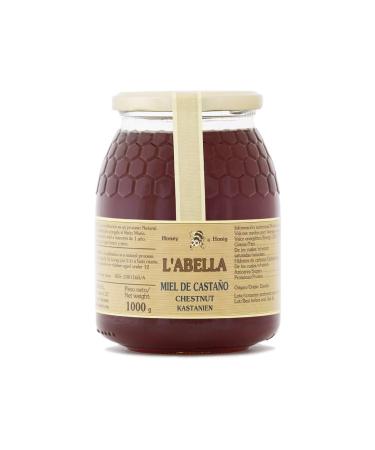 L'abella Mel - Chestnut Honey - Natural Honey Harvested in Spain (1kg)
