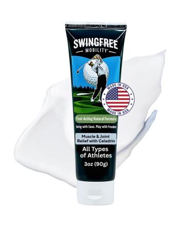 SwingFree Mobility EagleEase Daily Muscle & Joint Support Cream for Golfers | Helps Reduce Stiffness & Maintain Mobility Between Rounds | 3 oz