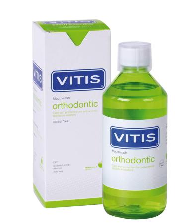 Vitis VITIS Orthodontic Mouthwash 150 ml (5 x 30 ml) Gluten-free alcohol-free aloe vera virus protection