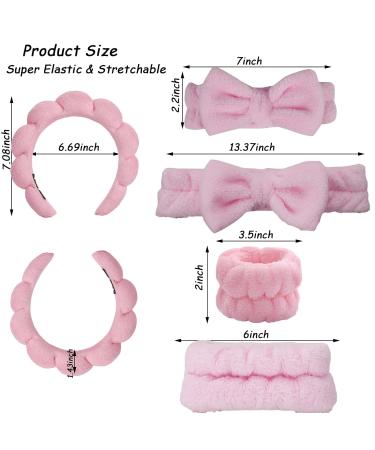 Shop Pink Hair Band for Spa & Skin Care | Terry Fabric Headband for Washing Yoga & Sports - Buy Online on GoSupps.com