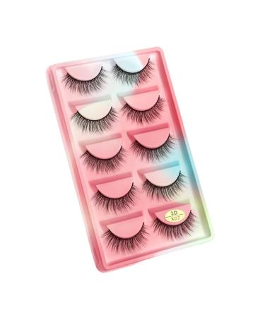 UAMOU Mink Eyelashes 10/50/100 Boxes Fluffy 3D Mink Lashes Makeup Natural Long Volume False Eyelashes Bulk Faux Cils Custom Cheerfully (Color : 5 Pairs X07CS Size : 100 Boxes)