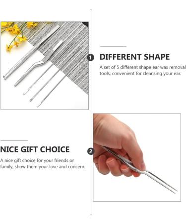 DOITOOL Stainless Steel Earwax Removal Pick Set - 10 Pcs Ear Cleaner Spoons for Cleaning, Portable Ear Care Tool Kit - Buy Online on GoSupps.com