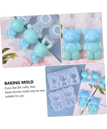 2pcs Coaster DIY Doll Shape Pendants Silicone Baking Mold Ornaments Adorable Ornament Dessert 11.5X6.3X2.4CM White - Buy Online on GoSupps.com