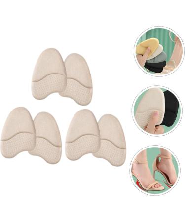 NOLITOY Metatarsal Foot Pads - 3 Pairs Non-Slip Forefoot Shoe Inserts for High Heels | Comfortable Flannel Sole Pads - Buy Online on GoSupps.com