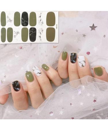 dijiusidy Nail Art Stickers Self-Adhesive Fingernail Decal with Strap Glue DIY Art Decor Full Cover Manicure Kits for Women Girls YMX198 - Buy Online on GoSupps.com