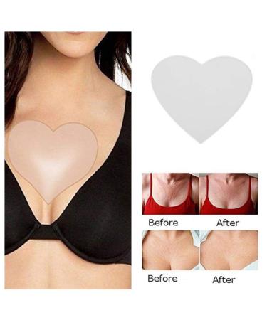 Silicone Anti-Wrinkle Chest Cushion | Heart-Shaped Breast Pads to Prevent Folds | 1 Pack - Buy Online on GoSupps.com