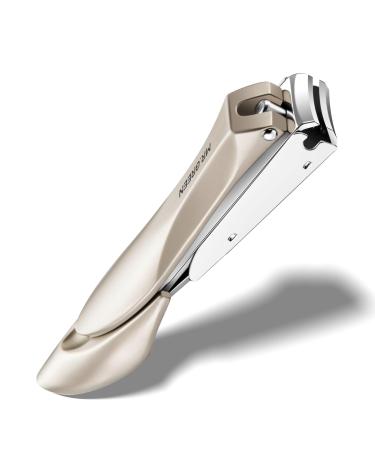 Nail clipper with catcher for thick nails small nail clippers stainless steel nail clippers sharp and durable nail clippers for women and men MR-1111