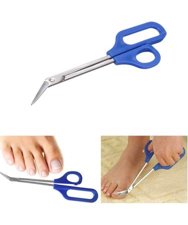 Mofun Long Handle Toenail Scissor Clippers Thick Nails Easy Reach Toenail Scissors Easy Ergonomic Elderly Cuticle for Women and Men (Blue) - Buy Online on GoSupps.com