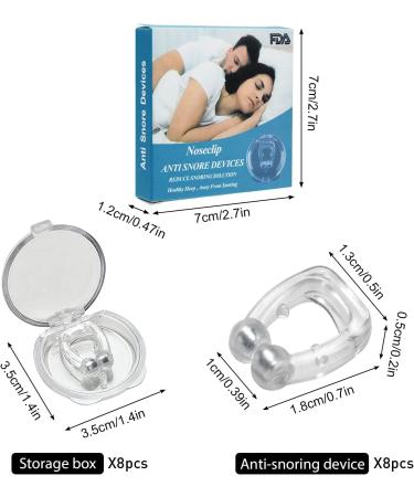 8pcs Magnetic Anti Snoring Devices - Nasal Dilator Clips for Men and Women | Stop Snoring Aid for Better Breathing and Comfortable Sleep - Buy Online on GoSupps.com
