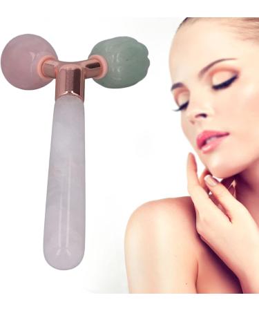 Jade Roller for Skin Tightening & Puffiness Reduction | Premium Facial Massager & Sculpting Tool for Face Eyes & Neck - Buy Online on GoSupps.com