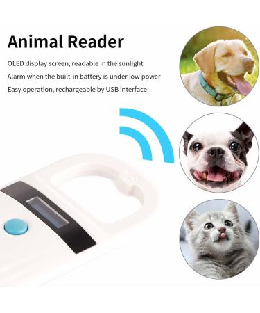 Pet Microchip Scanner RFID EMID 134.2Khz Mini RFID EMID Animal Microchip Reader Portable Pet Handheld Scanner with LED Display for Dog Cat Pet ISO11784/ISO11784/FDX-B/EMID - Buy Online on GoSupps.com