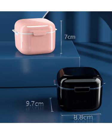 Dental Prosthesis Box | Portable False Teeth & Retainer Container for Travel | Orthodontic Cleaning Box (Blue) - Buy Online on GoSupps.com