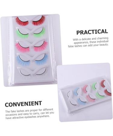 SOESFOUFU Fake Eyelashes Kit 2 Boxes eyelash Accessories fluffy women eyelashes extend mix abundance European and curly lashes eyelashes 5d curly Miss cosmetics false lashes wispy - Buy Online on GoSupps.com