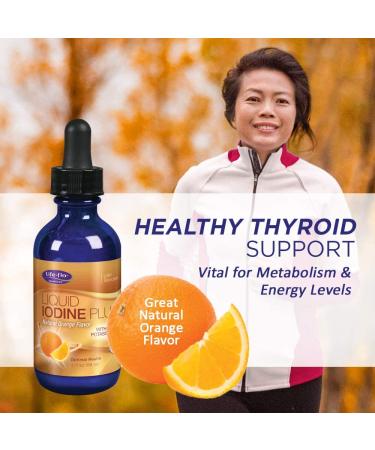 Life-flo Liquid Iodine Plus - Natural Orange Flavor 2 fl oz | Boost Iodine Levels - Buy Online on GoSupps.com