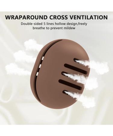 Buy Fauxomor Breathable Silicone Make-Up Sponge Storage Bag | Travel-Friendly & Sustainable Beauty Blender Holder - Perfect for All Sizes | 1 Pack Coffee Design - Buy Online on GoSupps.com