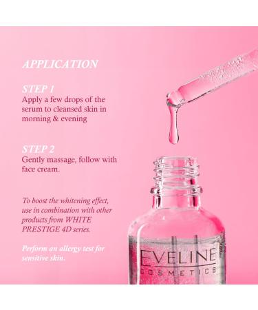 Eveline WHITE PRESTIGE 4D Brightening Serum Booster - Reduces Discoloration 18ml - Buy Internationally - Buy Online on GoSupps.com