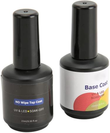 Nail Top Coat Base Coat Set Professional Nail Salon Long Lasting Shine Finish Clear Nail Art Base Top Coat - Buy Online on GoSupps.com