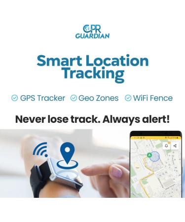 Dementia Watch with Reminder Alerts - CPR Guardian is Designed for Tracking The Elderly and Anyone Living with Dementia and Memory Loss - Buy Online on GoSupps.com