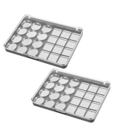 Lot De 2 Palettes Magn tiques M talliques Pour Fards Paupi res 24 Emplacements Format Compact Pot Magn tique Pour Maquillage Professionnel Usage Voyage Et Retouches Rapides