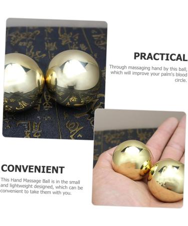 Bcoath Handmilling Balls - Small Hand Massage Balls for Fitness Relaxation & Stress Relief | Baoding Balls for Hand Therapy - Buy Online on GoSupps.com