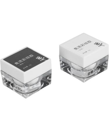  Alomejor Alomejor 2 Pcs Nail Art Gel Black White Vibrant Color Long Lasting Effect Nail Art Painting Gel - Buy Online on GoSupps.com