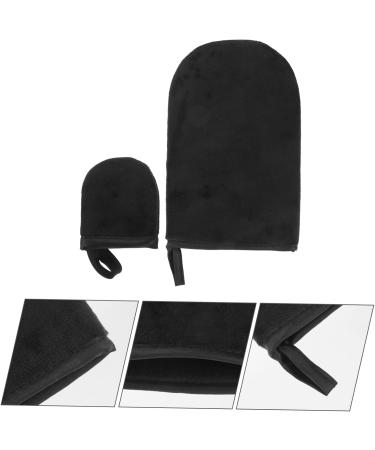FOMIYES 5 Sets Tanning Gloves Self Tanner Mitt Face Mitt for Tanning Lotion Self Tan Face Applicator Back Lotion Mittens Face Tan Mitt Self Tanning Tools Flocking Manicure Black Tool - Buy Online on GoSupps.com