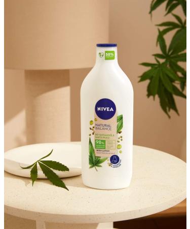 Nivea Natural Balance Organic Hemp Seed Oil & Gentle Care Body Lotion (350 ml) Moisturising Lotion Natural Skin Care for Very Dry Skin - Buy Online on GoSupps.com