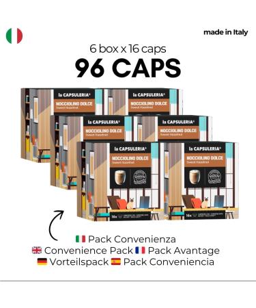  La Capsuleria La Capsuleria - SWEET HAZELNUT (96 Capsules) compatible with Nescaf Dolce Gusto - Buy Online on GoSupps.com