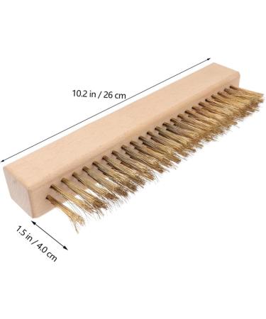 POPETPOP 2 Pcs Oven Brush Stove Cleaning Brush Oven Cleaning Brush Copper Wire Brush Wire for Copper Stove Brush Copper Cleaning Brush Wall Cleaner Bbq Cleaning Brush Wooden Bread Scrubber - Buy Online on GoSupps.com
