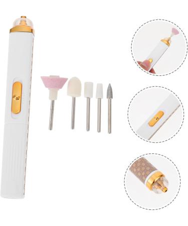 POPETPOP 2pcs nail polisher diamond grinding head nail art drill kit electric nail filer Portable File Machine nail art grinding head electric grinding machine abs pedicure Hand drill white 15.2X2X2CMx2pcs Whitex2pcs - Buy Online on GoSupps.com