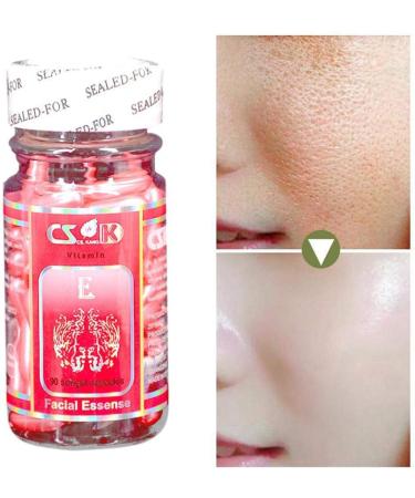 90Pcs/Box Vitamin E Capsules Facial Serum Face Essence Spot Acne Wrinkle Removing Anti-Aging Moisturizing Nutrition Whitening Lightening Freckles Serum - Buy Online on GoSupps.com