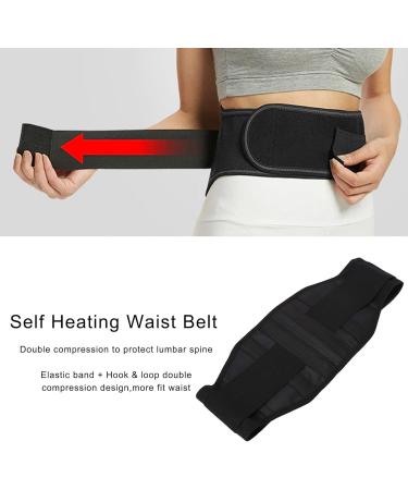 Anggrek Self-Warming Waist Belt | Lordosis Support Belt with Steel Plate | Correct Posture & Sports Protection for Men & Women - Black - Buy Online on GoSupps.com