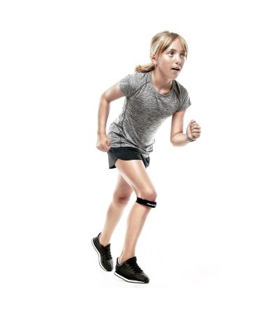 Rehband Patella Knee Strap for Children | Junior Patella Support Band | Pressure Pad for Runners Knee & Patella Tip Syndrome - Black One Size - Buy Online on GoSupps.com