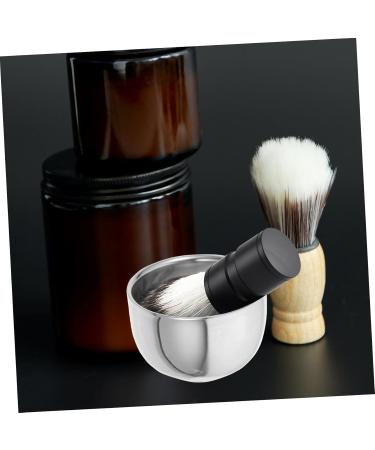 Frcolor 4-Piece Beard Shaving Set | Portable Metal Razor Bowl & Brush for Men | International Shipping Available - Buy Online on GoSupps.com
