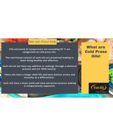 True Oils Cold Pressed Mustard Oil 16.90 fl. oz. (500 ml) - Ideal for Body Massage and Hair Care - Buy Online on GoSupps.com