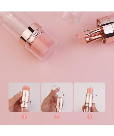 5 in 1 Makeup Brush Portable Electroplated Soft Hair Eyebrow Eyeshadow Brush for Office Lady (Electroplated Rose Gold) - Buy Online on GoSupps.com