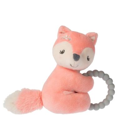 Mary Meyer Soft Baby Rattle with Soothing Teether Ring  6-Inches  Sweet-n-Sassy Fox
