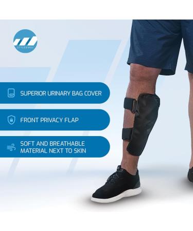 Legg-INS Urinary Leg Bag Cover | Black Privacy Drainage Bag for Men & Women | Certified WBENC - Shop Now - Buy Online on GoSupps.com