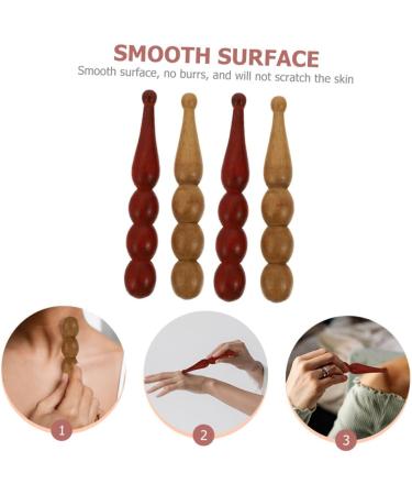 Solustre 20 STK Pearl Gua Sha Massage Tool Set - Wooden Body & Foot Massage Device for Skincare & Acupuncture - Buy Online on GoSupps.com