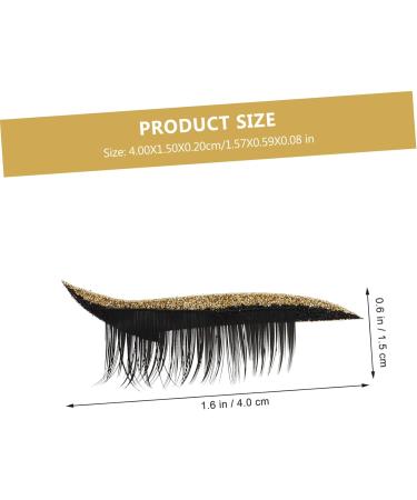 LALADEFIEE 4 Pairs Waterproof Eyeliner Decal Eyeshadow Plastic Eye Shadows Waterproof Eyeliner Gel 1 count (Pack of 1) Gloden - Buy Online on GoSupps.com